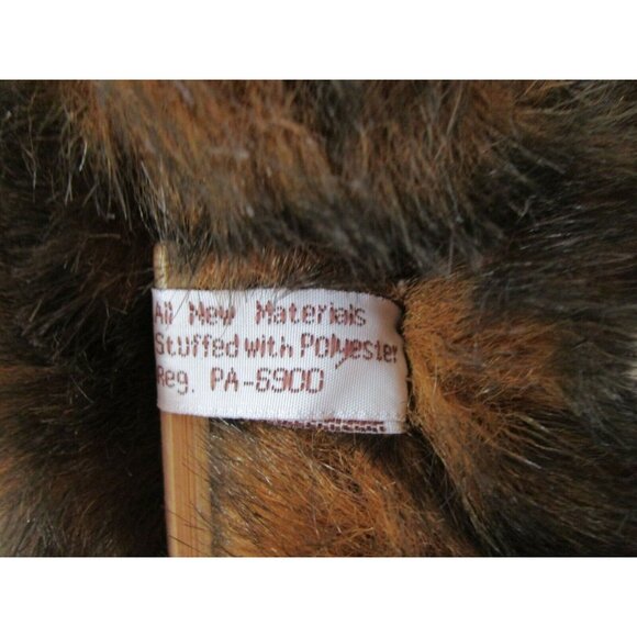 Graze Black & Brown Floppy Teddy Bear Toy 12" Lovey Soft Cub Plush HTF VTG 1996 - Picture 5 of 9